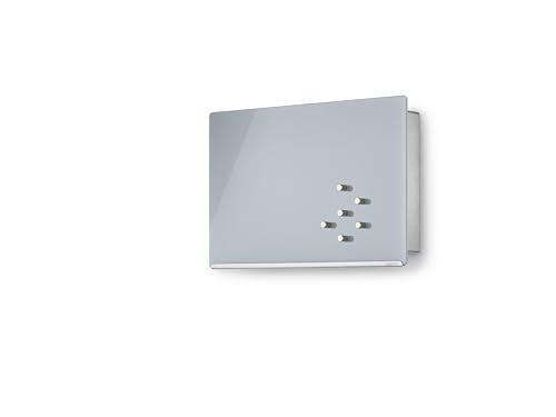 blomus Key Box/Glass Magnet Board, grey, sm, horizontal VELIO