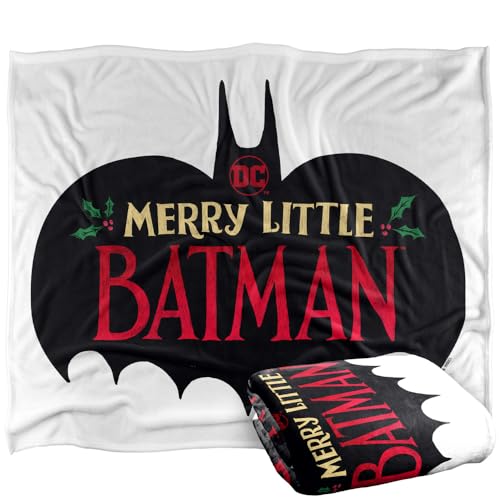 Merry Little Batman Logo Silky Touch Super Soft Throw Blanket 152 X 127 Cm