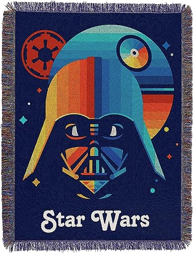 "Star Wars Disney's, Moonrise Woven Tapestry Throw Blanket, 48"" x 60"", Multi Color"