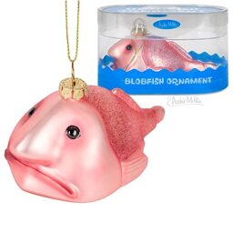 Accoutrements Blobfish Blown Glass Christmas Ornament