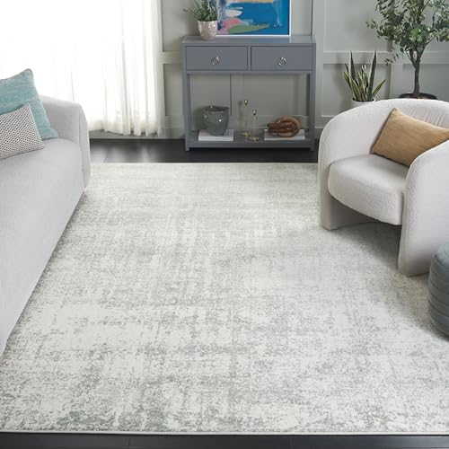 Safavieh Contemporary Rug for Living Room, Dining Room, Bedroom - Adirondack Collection, Short Pile, in Beige and Sage, 240 X 300 cm