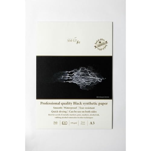 SM-LT Beaux-Arts Yupo Pad A3 10 Sheets 155 GSM Black