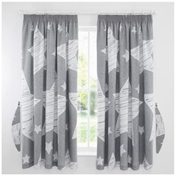 GC GAVENO CAVAILIA Premium Childrens Duvet Covers OR Toddler Fitted Sheets OR Kids Curtains For Bedroom, Grey, 66X72, 31584155