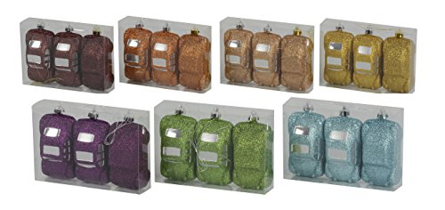 Christmas Decoration Christmas Gifts 41905 Car with 8-Assorted (Pack of 3)