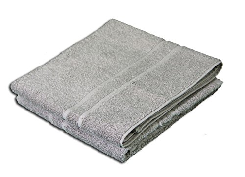 G??zze - Bath Mat, Set of 2, 100% Cotton, 50 x 70 cm - Silver