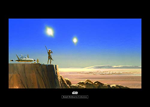 Komar Wall Picture Star Wars Classic RMQ Mos Eisley Edge Children's Room Decoration Art Print Without Frame WB152-70 x 50 cm Size 70 x 50 cm (Width x Height)