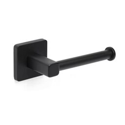 TATAY Toilet Roll Holder Nero 6x6,5x16 cm Dual Fixing System With Screws