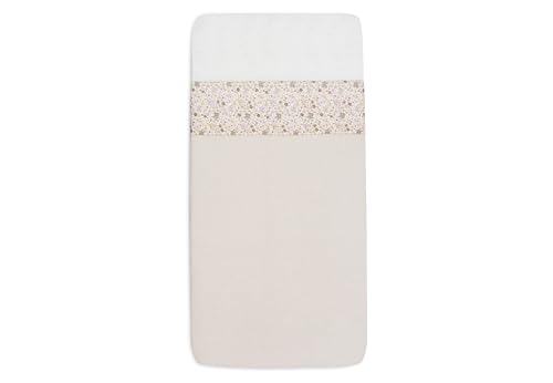 Jollein Crib Sheet - Flower Fairies - 75x100cm - For Baby Cradle - 100% Cotton - Flat Sheet Without Elastic - OEKO-TEX Certified