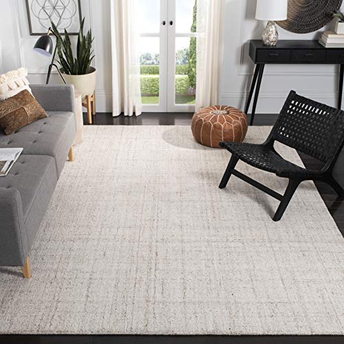 Safavieh Contemporary Rug for Living Room, Dining Room, Bedroom - Abstract Collection, Short Pile, in Ivory, 243 x 304 cm
