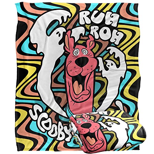 SCOOBY DOO! Blanket, 152 x 127 cm Ruh Roh Ghosts Silky Touch Super Soft Throw Blanket