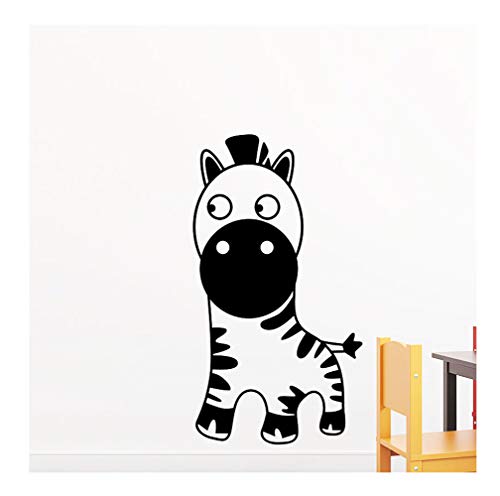 Ambiance-Live Children Zebra Wall Sticker – 55 cms wide x 30 cm Black