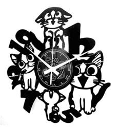Instant Karma Clocks - Cat Wall Clock with Whimsical Numbers - Playful Kitty Design - Silent Quartz Movement - Perfect for Cat Lovers and Fun Interiors