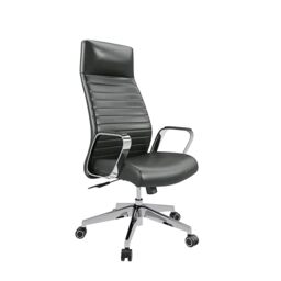 Office Hippo DAWN HIGH BACK LEATHER EXECUTIVE CHAIR I BLACK PU