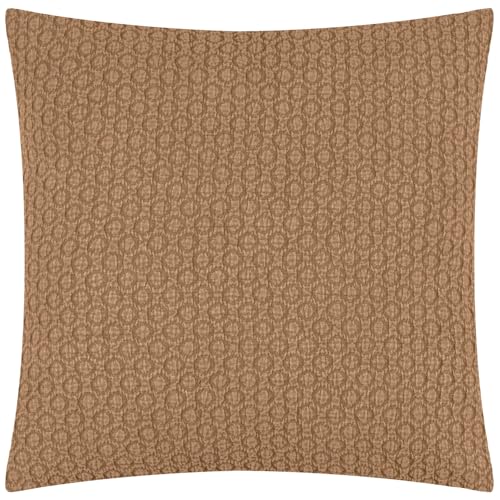 Yard Tryfan Textured Cotton Cushion Cover - Biscuit - 50x50cm