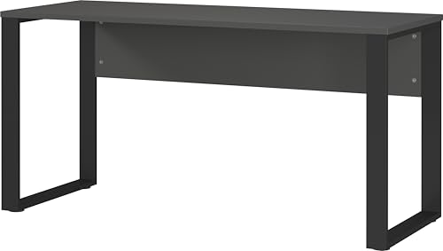Germania GW-ROVIGO Desk 9762-613, with two metal runners, in Graphite/Black, 150 x 74 x 60 cm (W/H/D)