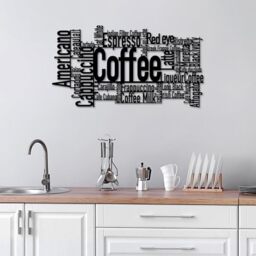 Stylish Black Decorative Metal Wall Accessory, 86 x 47 cm, 100% Metal, 1.5 mm Thickness, Lightweight 1.62 kg, Perfect for Modern Home Decor