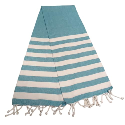 Atout Ciel Beach Towel with Fringe 90 x 180 cm Blue