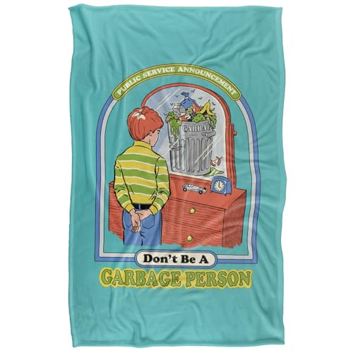 Steven Rhodes Garbage Person Silky Touch Super Soft Throw Blanket 91 X 147 Cm