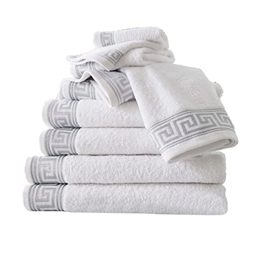 GC GAVENO CAVAILIA Extra Large Bath Sheet 500 gsm - 2 Pack Ringspun Cotton Towel For Bathroom - Highly Absorbent Towel Set - Washable Greek Towels - White - 80X170