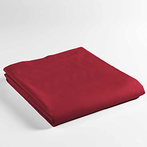 douceur d'intérieur, Flat Sheet (180 x 290 cm) Lina Marsala, 100% Cotton