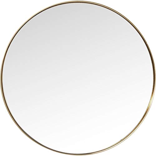 Kare Design Mirror Curve, Gold, 100cm diameter, Wall mirror, Round, Wall decor, Glass, Modern, Home design, Interior, Decoration, Home trend, Gift, Table decor, Living room