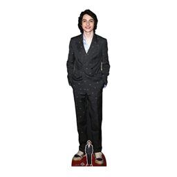 Star Cutouts CS999 Finn Wolfhard Black Suit Cutout with Mini - Free Standing, Quick Set Up, TV parties and fan gifts