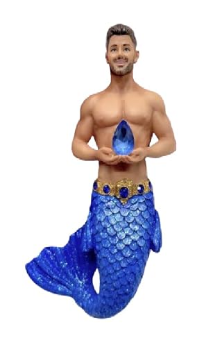 December Diamonds 55-55497 September Sapphire Merman Ornament 11.5 cm