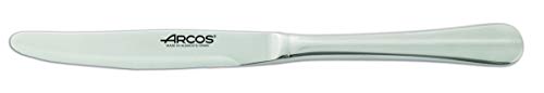 Arcos Series Burdeos - Box 12 Pieces Table Knife - Monoblock of one Piece Stainless Steel 120 mm (4.72 Inch) Silver Colour (12 Piece)