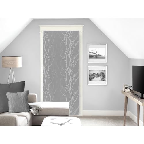 Soleil d'ocre Liane Voilage, Sail, Broken Vize, Polyester, Grey, 90 x 200 cm