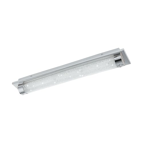 Eglo 97055 TOLORICO LED Bathroom Wall or Ceiling Light in Chrome and Crystal