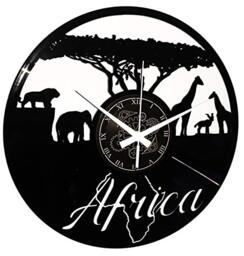 Instant Karma Clocks - Africa Wall Clock – Silent No-Ticking – Perfect for Bedroom, Office, Studio, Kitchen, Living Room - Modern Design Unique Decoration