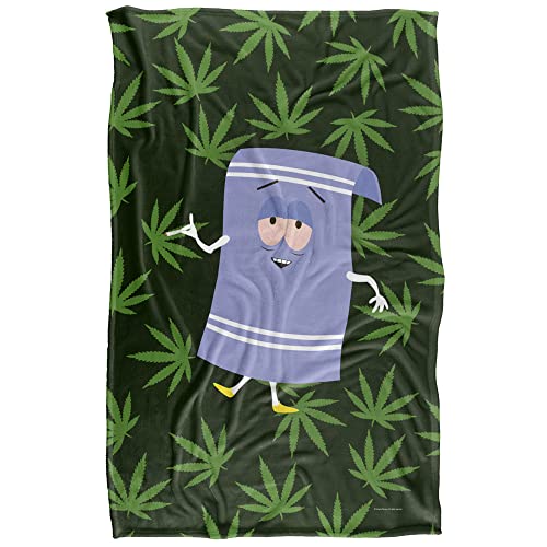 South Park South Park Towlie Pot Leaves Silky Touch Super Soft Throw Blanket 91 x 147 Cm