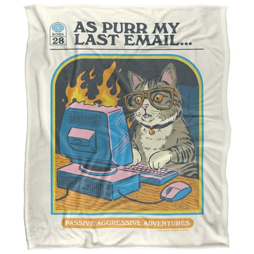 Steven Rhodes As Purr My Last Email Silky Touch Super Soft Throw Blanket 152 X 127 Cm