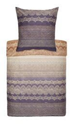 Bassetti BRUNELLESCHI 9285874 Bed Linen + 1 Pillowcase 100% Cotton Sateen in Grey v.G6 Dimensions: 135 x 200 cm + 1 Compartment 80 x 80 cm