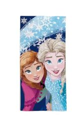 hermet, Disney Frozen Beach Towel, 70 x 140 cm, Beach or Pool Towel, 100% Soft Cotton, Practical and Lightweight