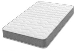 Starlight Beds Grey Chevron European Single Hybrid Mattress