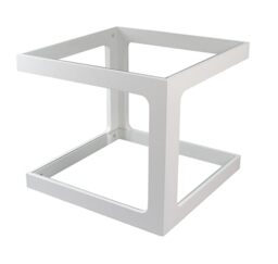 ASPECT Rossini 2-Tier Side Coffee End Lamp Table (White), Wood, 50x50x43(H) cm