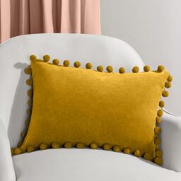 furn. Dora Rectangular Feather Filled Cushion - Twin Pack