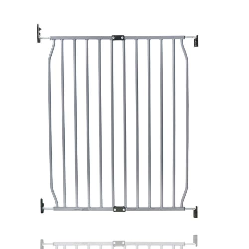 Safetots Screw Fit Metal Baby Gate, Grey, 70cm - 80cm