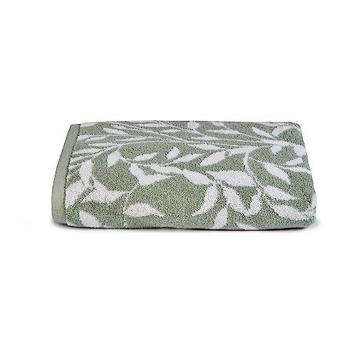 Dreams & Drapes Bathroom - Sandringham - 100% Cotton Bath Towel - 70 x 130cm in Sage, (SGWSEUXPZD)