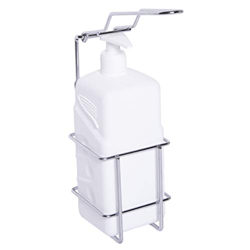 Croydex Elbow Operated Hand Soap Dispenser - Holds up to 1L - Smooth Lever - Wall Mounted Design - Clutter-Free Bathroom