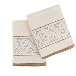 WELL HOME MOBILIARIO & DECORACIÓN Bath Towel Set (2 Piece) Cream