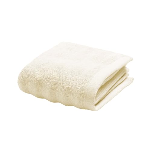 Douceur d'Intérieur, Maya Ivory Guest Towel (30 x 50 cm) 100% Cotton Terry Cloth