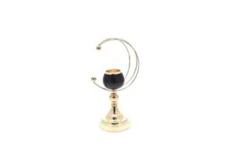 PARTENOPE SRL Black/Gold CANDLE HOLDER h.33 cm 2628320, As Photos, Unique