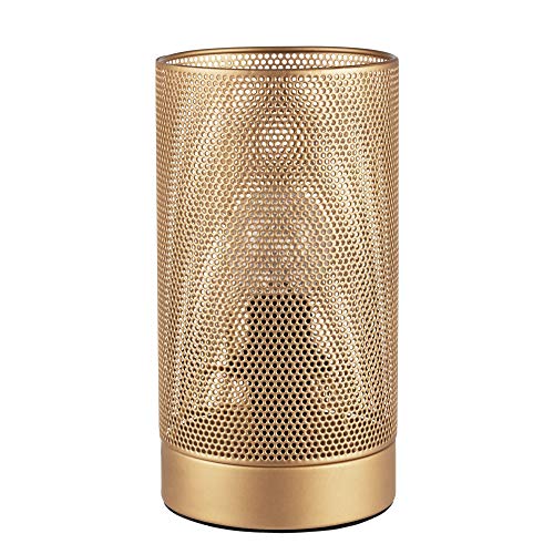 Pauleen 48099 Golden Mesh Table luminaire max. 40W E14 mash lamp Wire Gauze Gold Table lamp 230V Metal