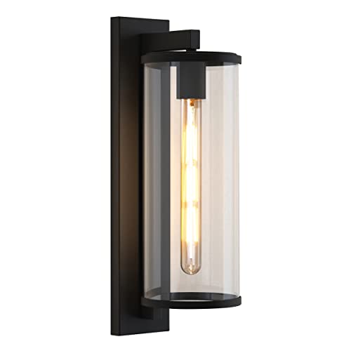 Astro Pimlico 500 Outdoor Wall Light (Textured Black), E27/ES Lamp, Designed in Britain - 1413004-3 Years Guarantee