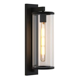 Astro Pimlico 500 Outdoor Wall Light (Textured Black), E27/ES Lamp, Designed in Britain - 1413004-3 Years Guarantee