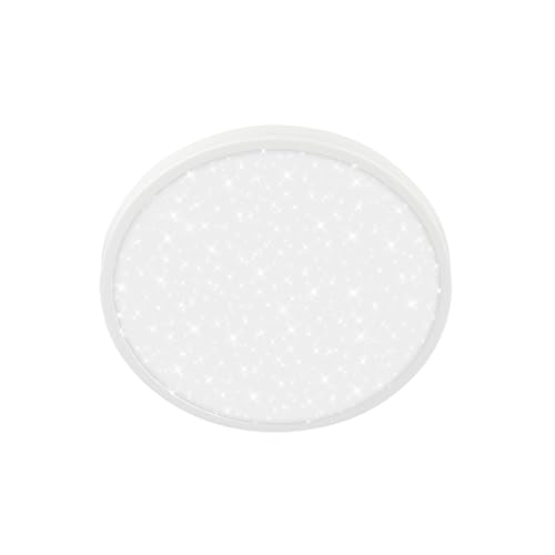 BRILONER - LED Ceiling Light with Decorative Cover, Neutral White Light Colour, Starry Sky, LED Light, Ceiling Lights for Living Room, Ceiling Lights Bedroom, Ceiling Light Lounge, 24 X 6 cm, White