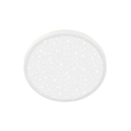 BRILONER - LED Ceiling Light with Decorative Cover, Neutral White Light Colour, Starry Sky, LED Light, Ceiling Lights for Living Room, Ceiling Lights Bedroom, Ceiling Light Lounge, 24 X 6 cm, White