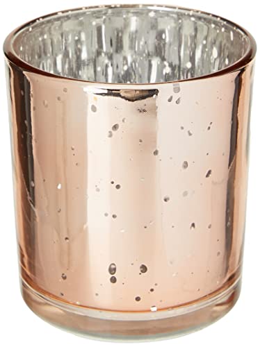 CLUB GREEN Glass Candle Holder, Rose Quartz, 70 x 90 mm